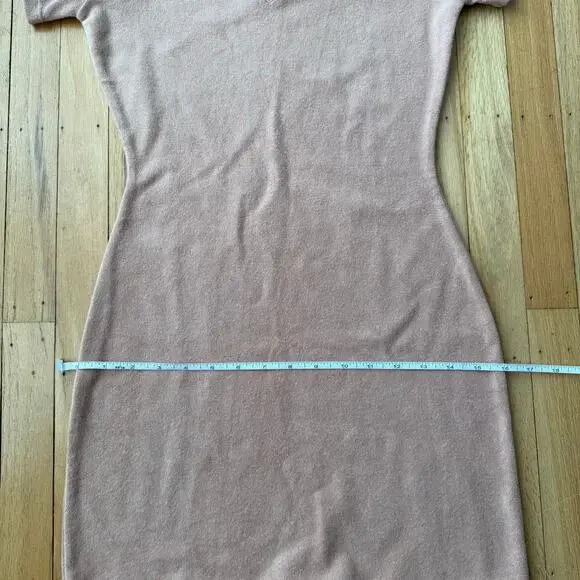 Saski Pink Blush Sweetheart Cut Out Terry Cloth Mini Dress Size XS NWOT - Picture 11 of 12